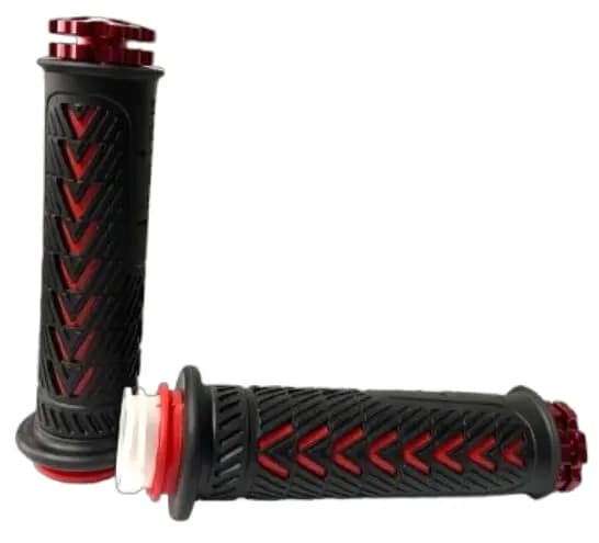 Puño Universal Para Moto Aluminio Rojo ((sdtw))