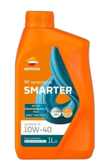 Aceite 10W40 Repsol Smarter Synthetic Ful Sintetico 4T 1L