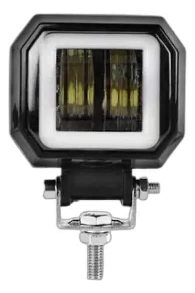 Luz Led Cuadrado 3" Blanco Flasheo (ojo Angel Am) ((rage))