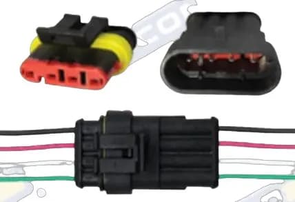 Conector H/m Impermeable 4L 18AWG