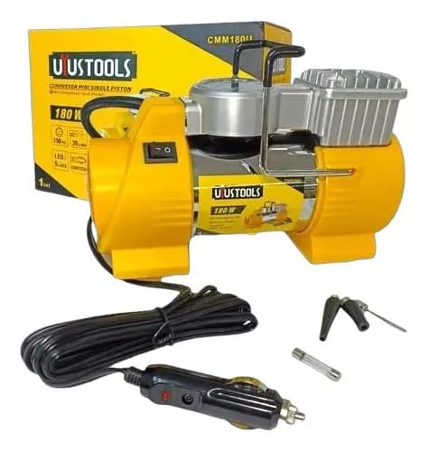Compresor Mini Metal 12V 180WTS Amarillo Uyustools