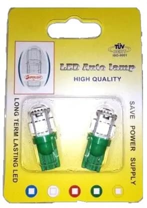 Bombillo Muela Led Verde 2PCS