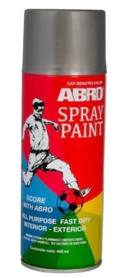 Pintura Spray Premier Gris Abro 8OZ 227GRS