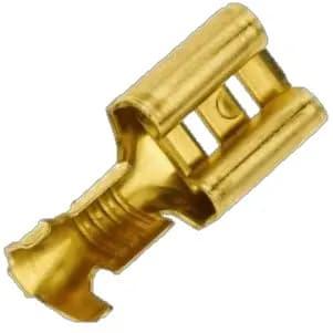 Terminal Hembra Plano Sin Forro Laton C/reten 250 602