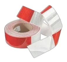 Cinta Reflectiva Rojo Y Blanco 3M Rollo 5 Mts