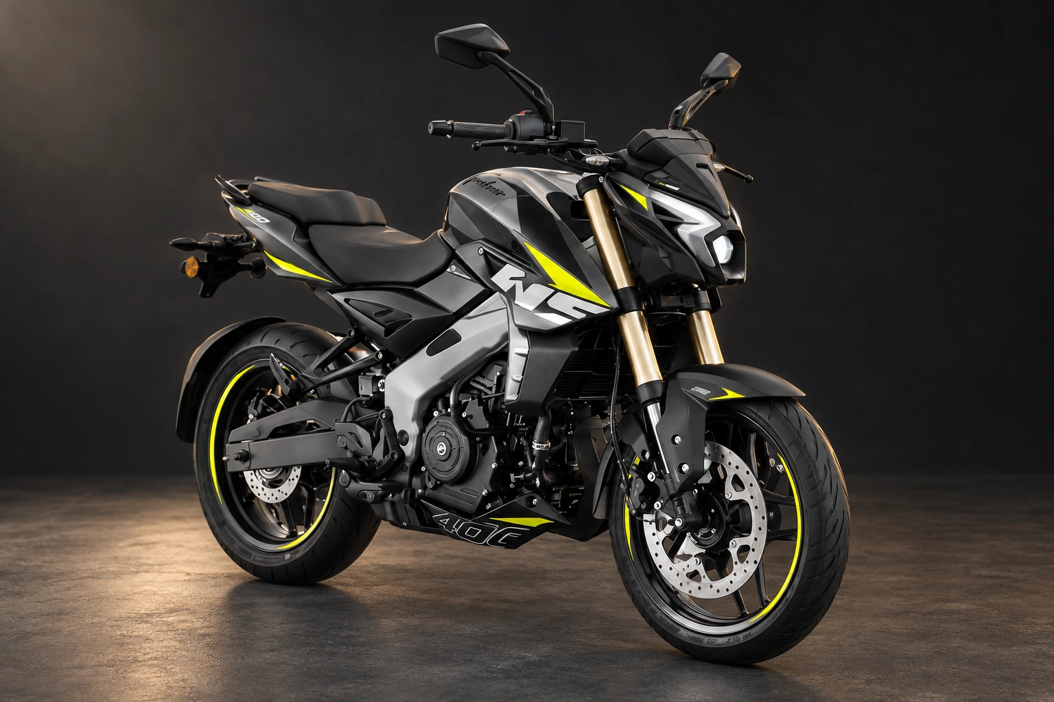 Bajaj Pulsar NS400Z en exhibición